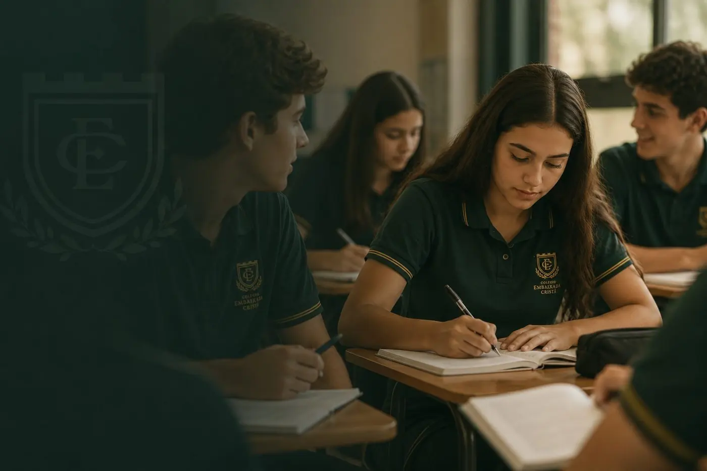 Alunos do Ensino Médio estudando