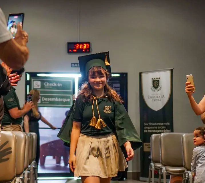 Aluna em formatura